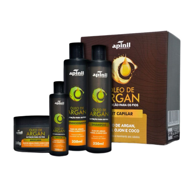 Kit Capilar Óleo de Argan 4x1 - Apinil