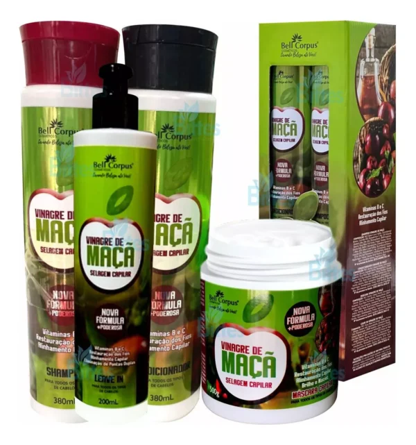 Kit Vinagre de Maçã 4x1 - Bell Corpus