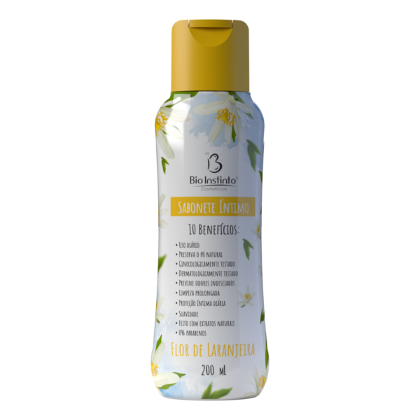 Sabonete íntimo 10 Benefícios Flor de Laranjeira 200ml - Bio Instinto