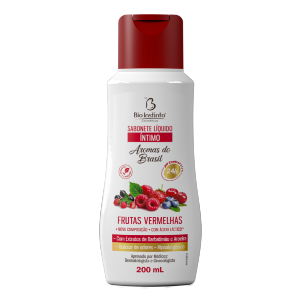 Sabonete íntimo Frutas Vermelhas 200ml - Bio Instinto