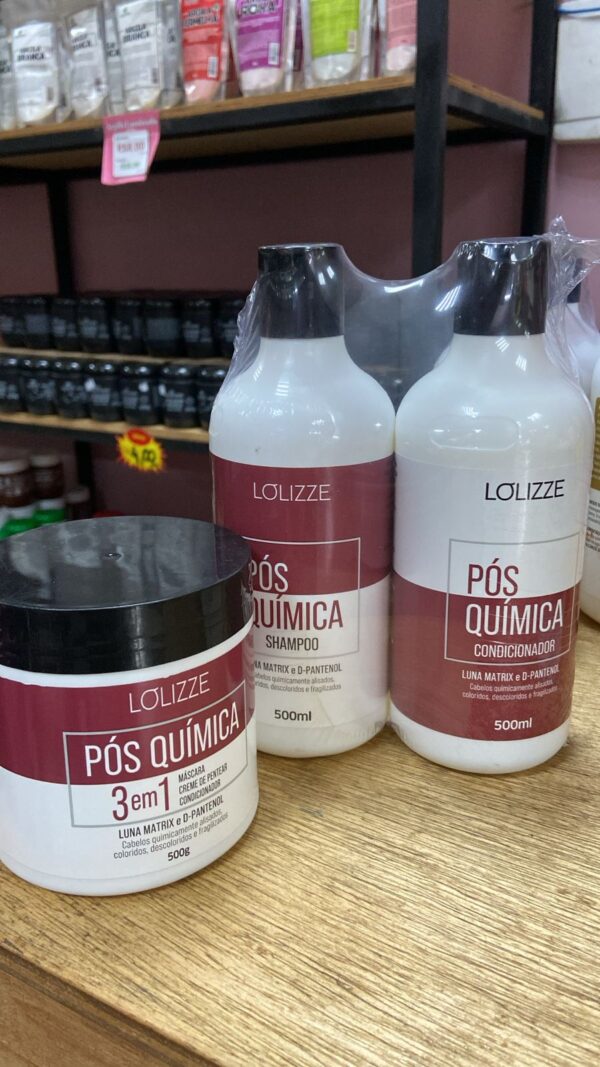 KIT 3 EM 1 PÓS QUIMICA 500ML- LOLIZZE