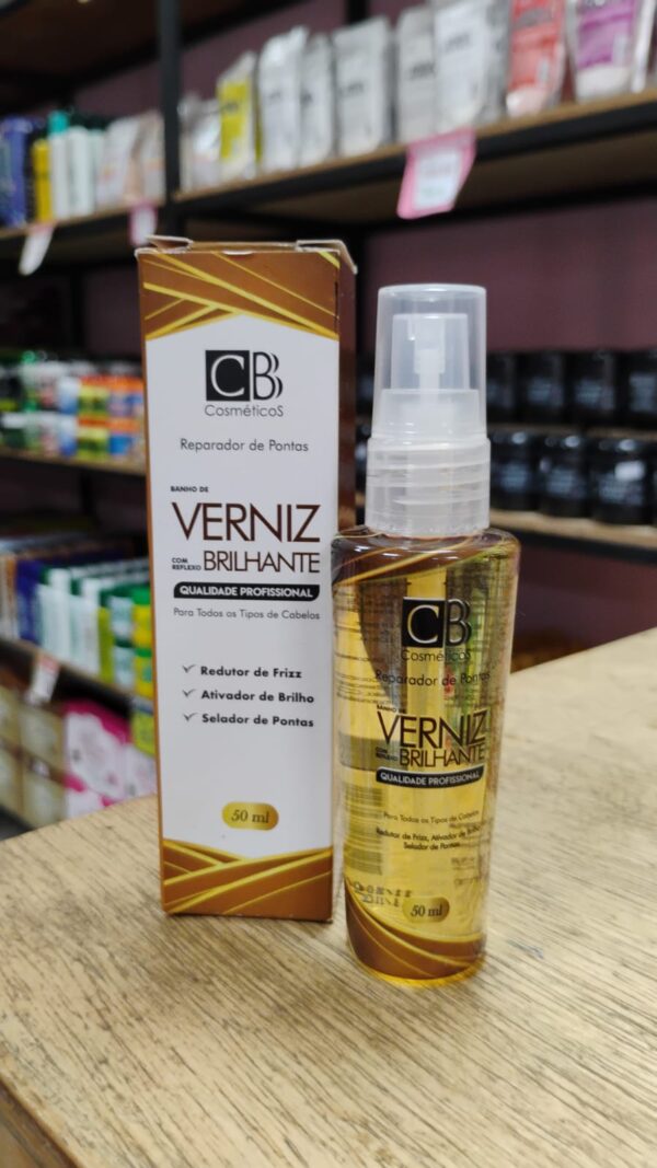 REPARADOR DE PONTAS BANHO DE VERNIZ COM REFLEXO BRILH. 50ML- CB COSM.