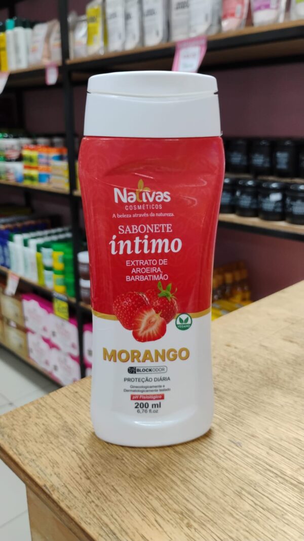 SABONETE INTIMO MORANGO 200ML- NATIVAS