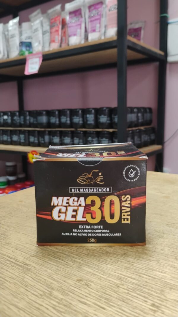 GEL MASS. MEGA GEL 30 ERVAS EXTRA FORTE 250g - B.K